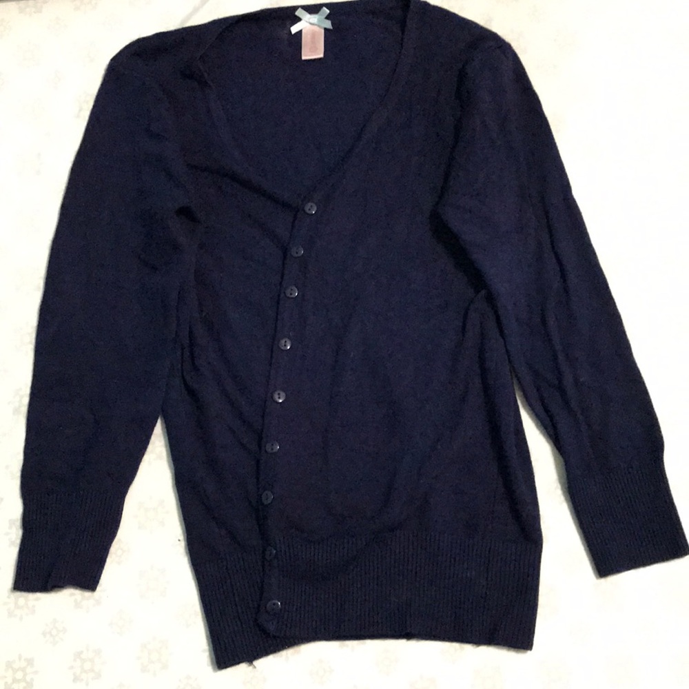 Blue cardigan